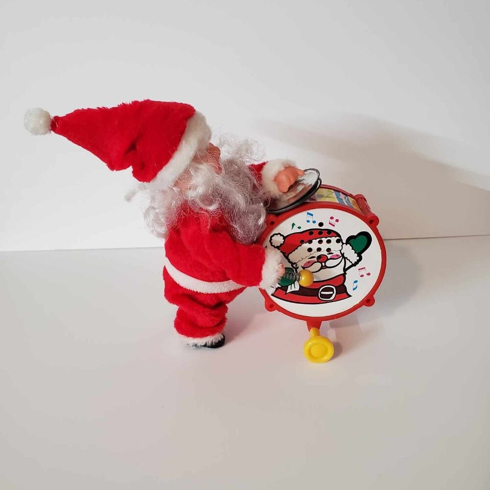 Vintage Mervyn's Santa Claus Drummer Toy
